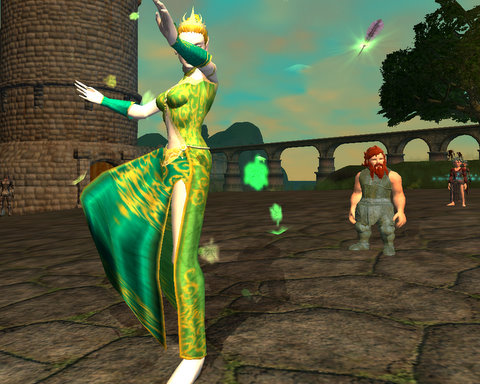Tunare dances for the crowd