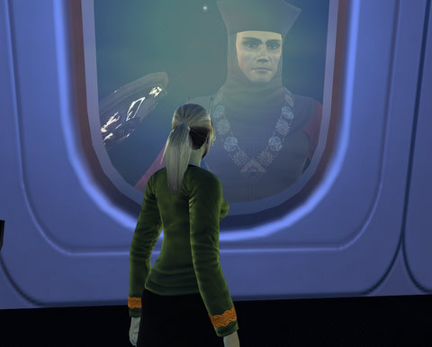 Q drags the USS Monterey back through time to save the future