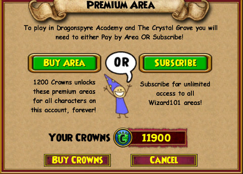 Buying Dragonspyre Academy and the Crystal Grove