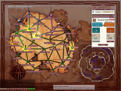 Contested nation battle map