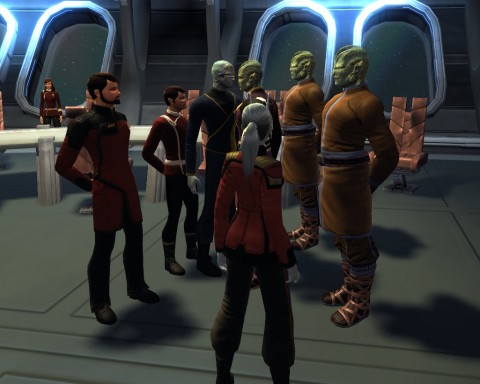 A meeting about ship