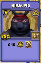 Ninja pig card