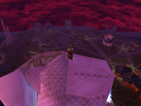 On top of Firiona, all covered with bees....