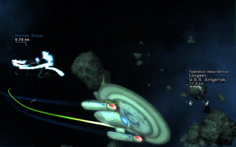 Following the Reman scout ship