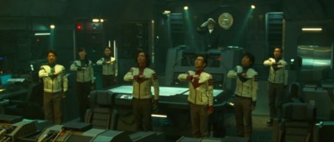The Yamato says goodbye to Earth