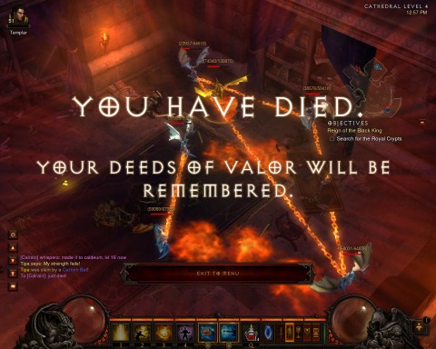 Dead, dead monk.