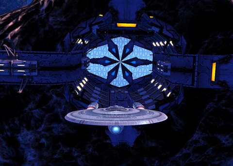 Enterprise C escapes the Tholian base