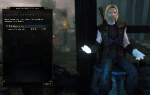 A Well-Informed Bard offers player-created quests