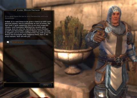 Clerics are Lord Neverember's hatchet-men