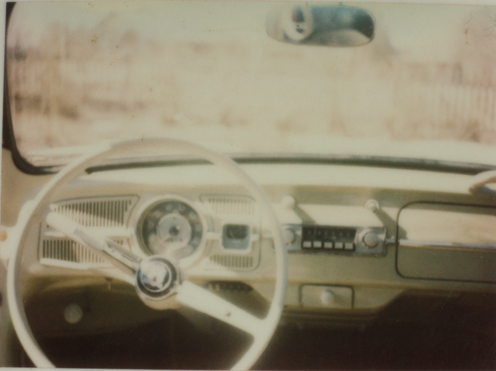 My first car, actually. Picture taken with a Kodak instant camera my mom got me for Christmas.