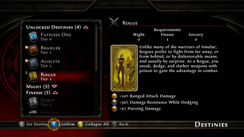 All the available classes at the start of the game