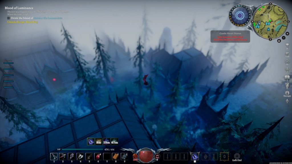 My evil castle, from the air (I'm the bat)