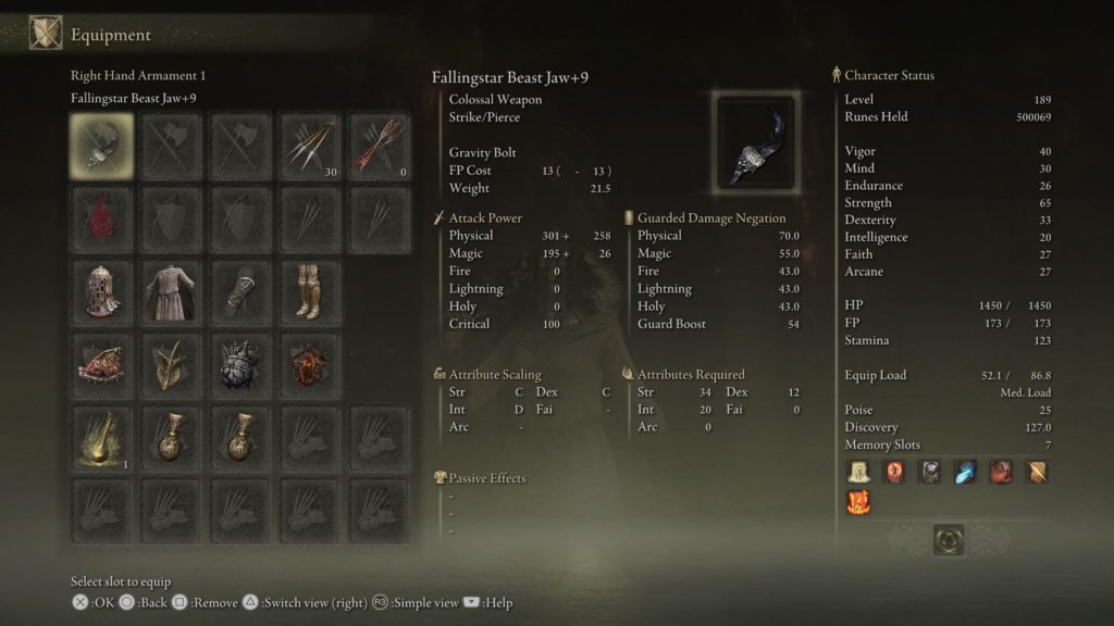 Final equipment.