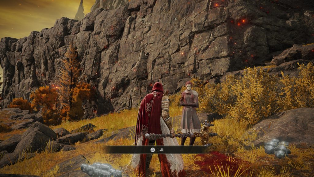 By the Erdtree Gazing Hill site of grace in Atlus Plateau