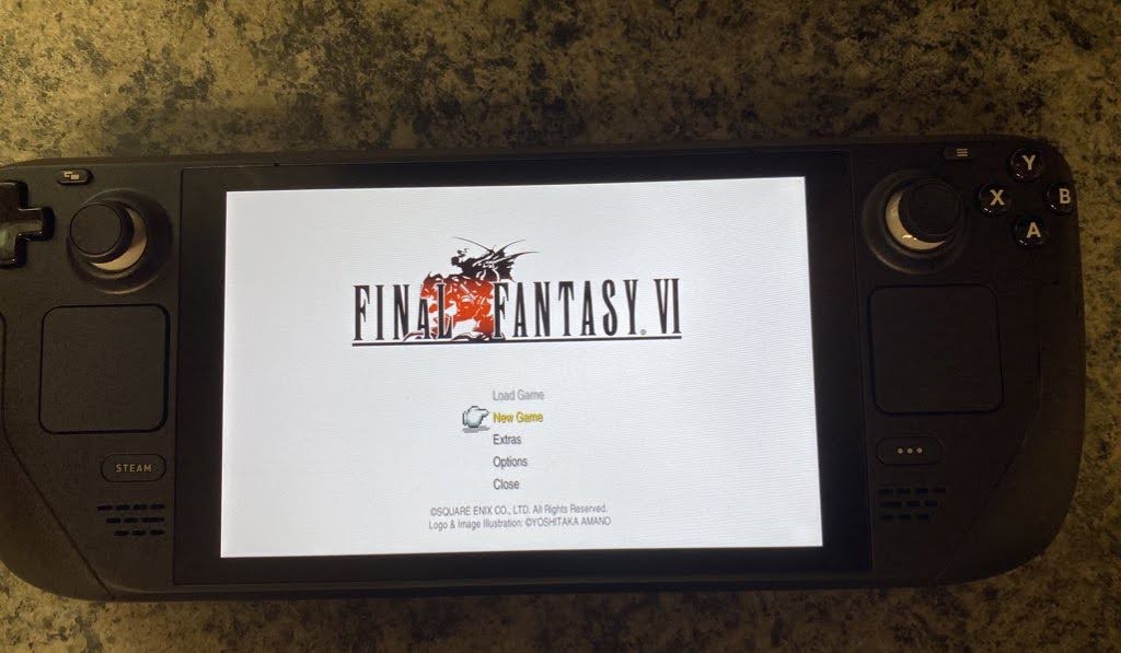 Steam Deck running Final Fantasy VI