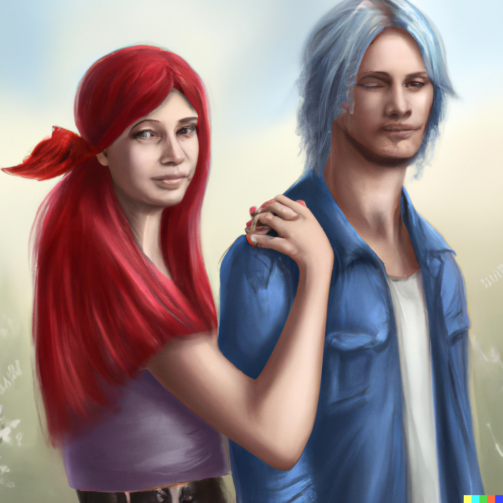 (Supposed to be) Terra and Locke.