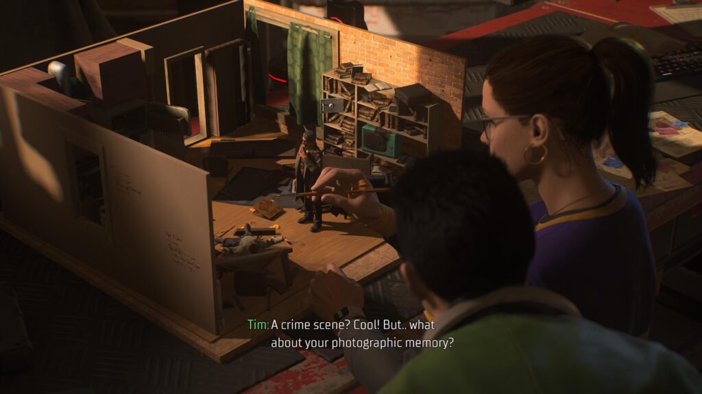 Barbara's hobby is building doll house crime scenes with her dad in them