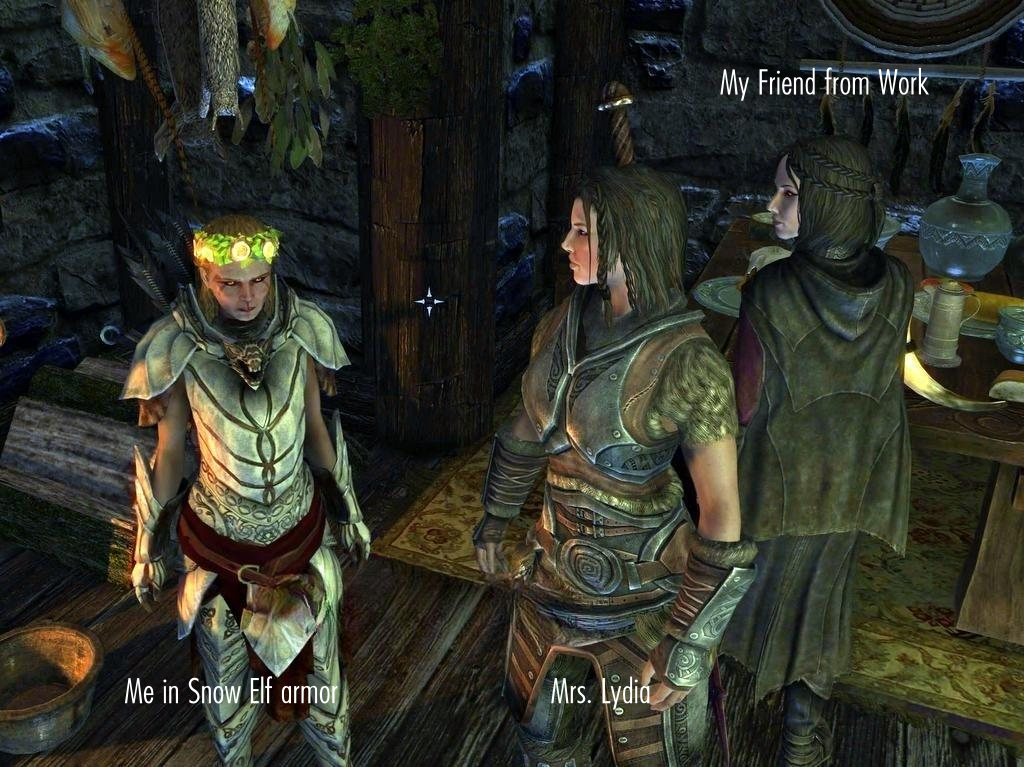 Ending the game in my house in Windhelm