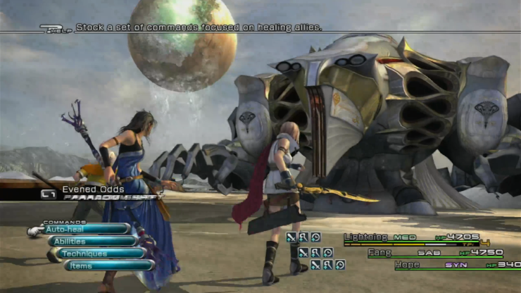 Hope, Fang and Lightning take on a familiar-looking boss.