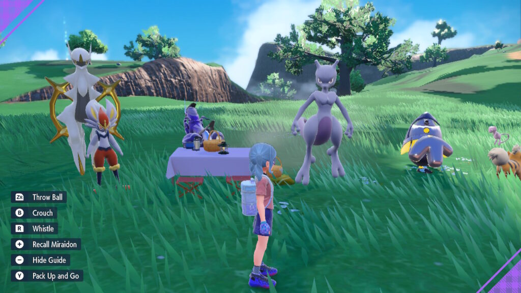 Arceus, Cinderace, Miraidon, MewTwo, Iron Hands, Mew and Growlithe