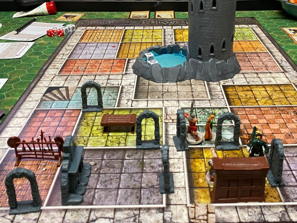 Exploring the dungeon