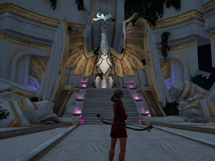 Dragon Statue in Palia, I imagine Pantheon has something like it