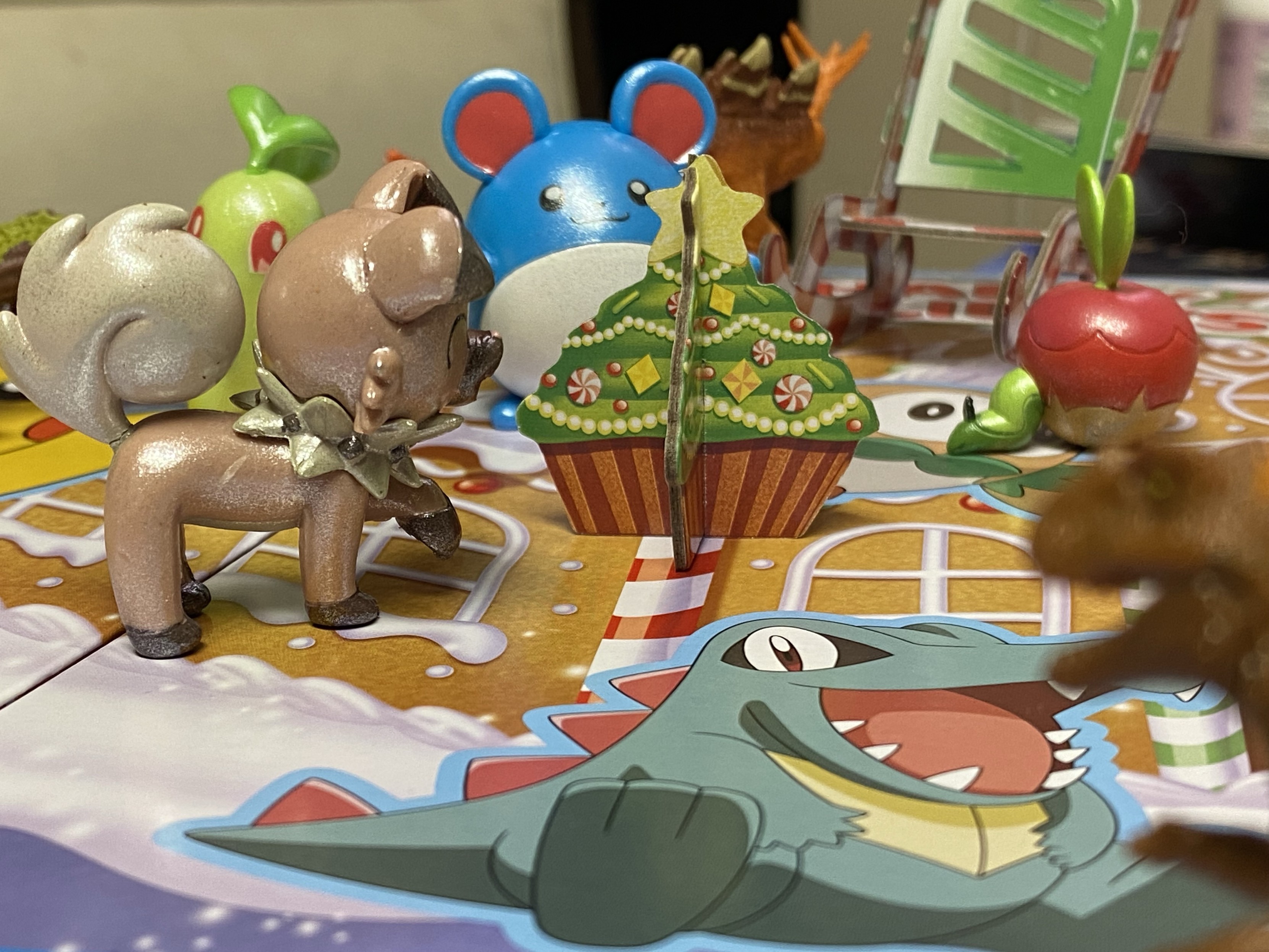 Day 7 of the #Pokemon #AdventCalendar is a Christmas tree cupcake!