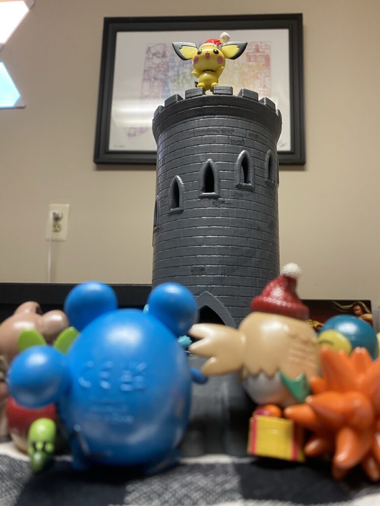 Pichu spreads the Word of the Electric Mouse as the faithful gather below, clamoring for news of their lord, Pikachu.