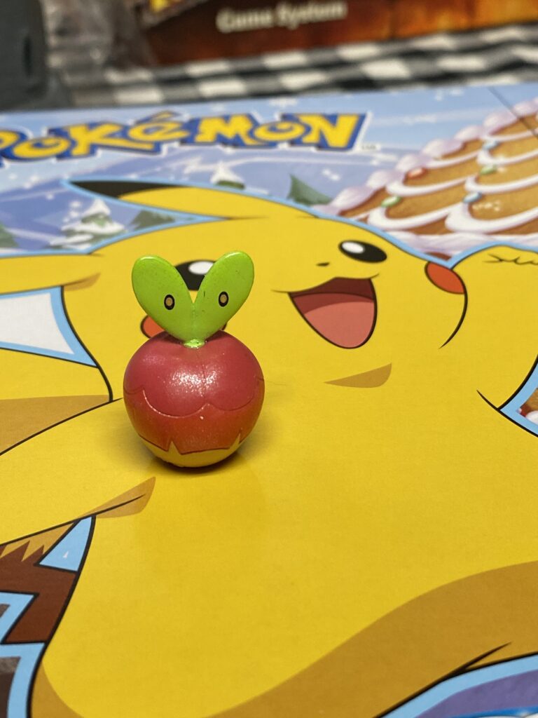 Welcome to Advent! Day 1 of my Pokémon Advent calendar is Applin, the Apple Pokémon.