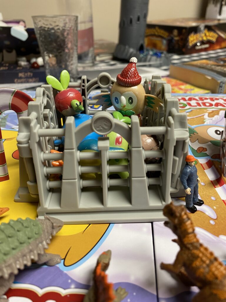 The Pokémon are not being kept safe in today’s #Pokemon #AdventCalendar: Jurassic Park edition.