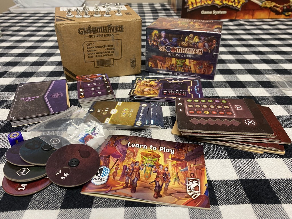 Contents of the Buttons & Bugs box
