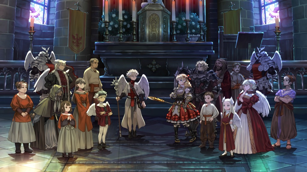 Some characters having a chat