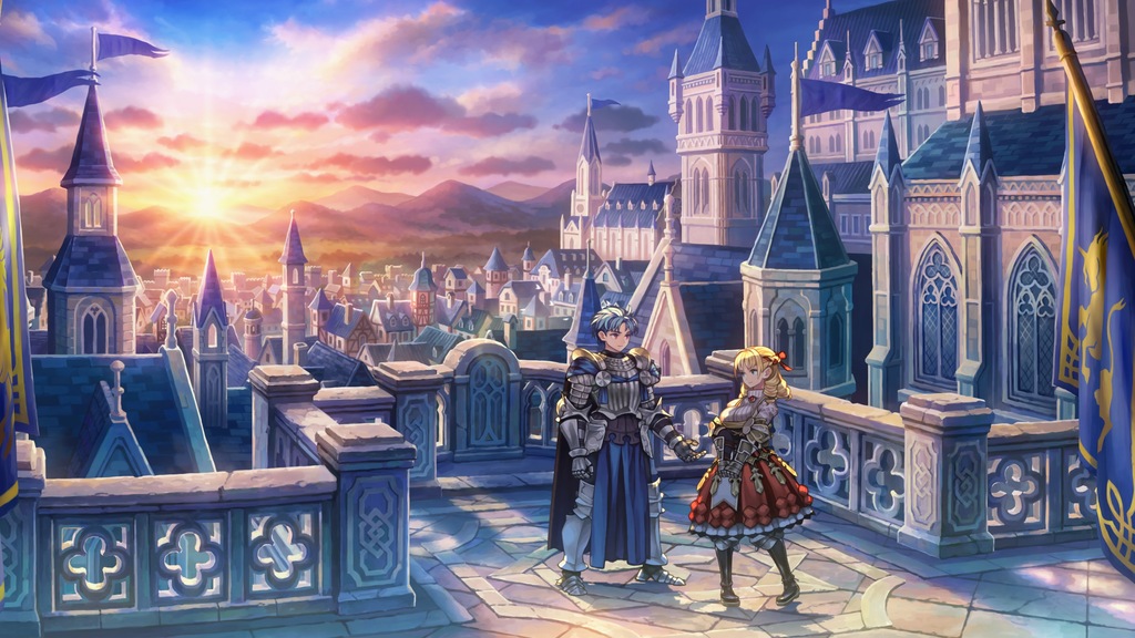 Alain talking with Scarlet
