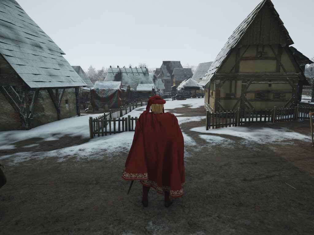 First person view is kinda cool, like this winter scene
