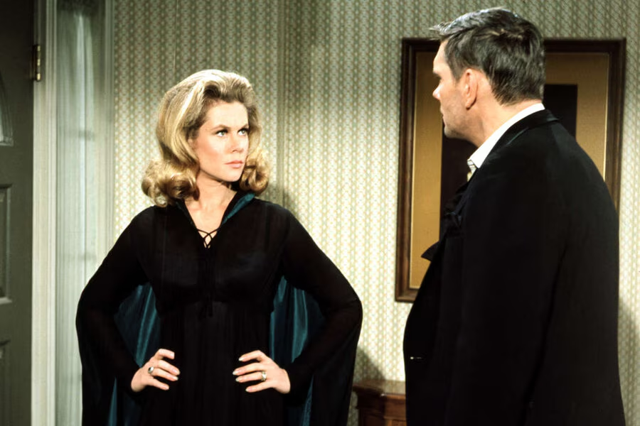 Elizabeth Montgomery as Samantha Stevens, and one of her two TV husbands