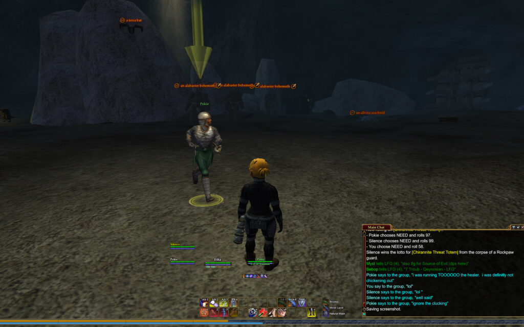 Grouping in The Caves