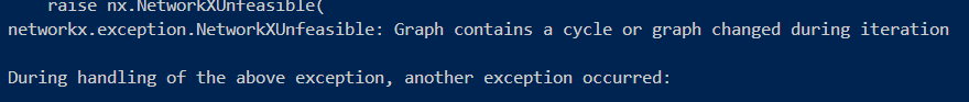 During handling of the above exception, another exception occurred...