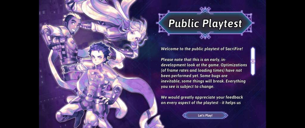 Public Playtest