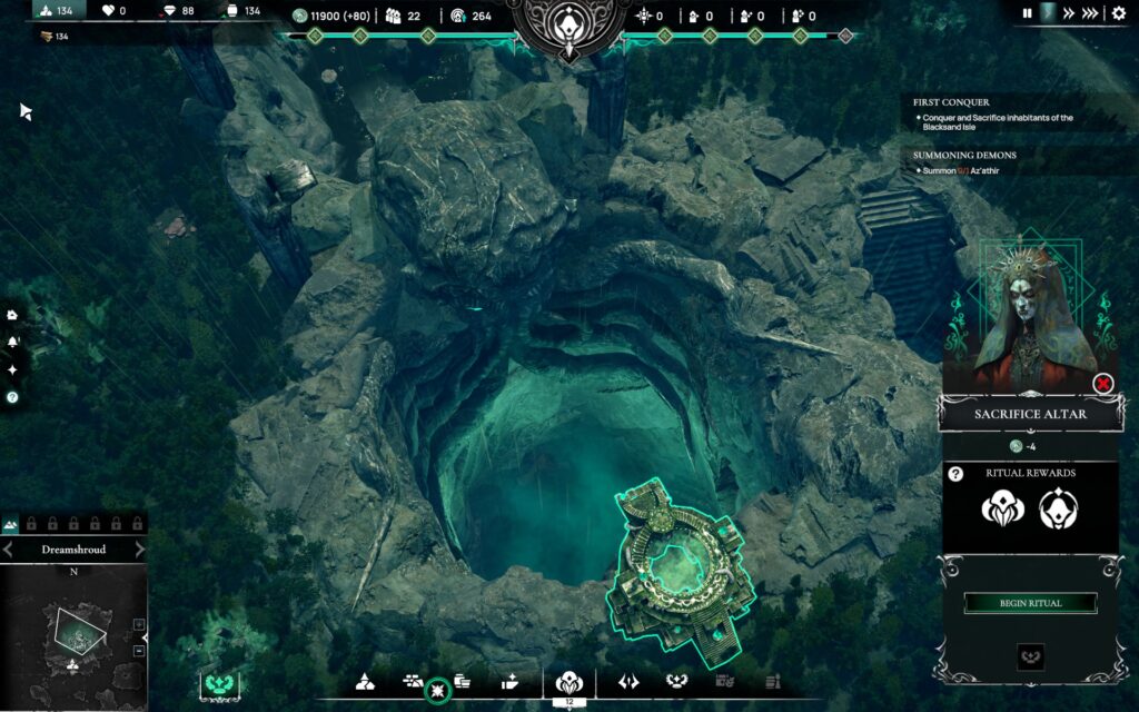The Sacrifice Altar above Cthulhu's resting place