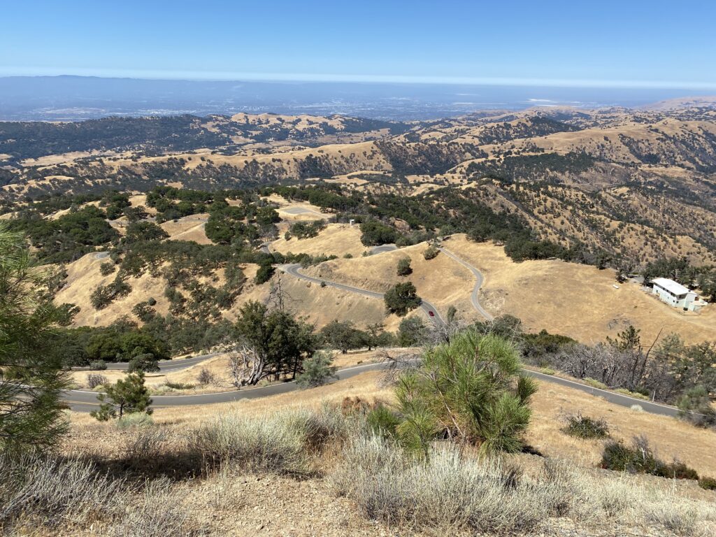 36 miles of twisty roads lead to Mt Hamilton’s summit