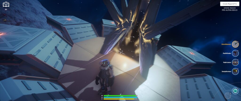 Outside the portal to Pyromiycis, the planet I love
