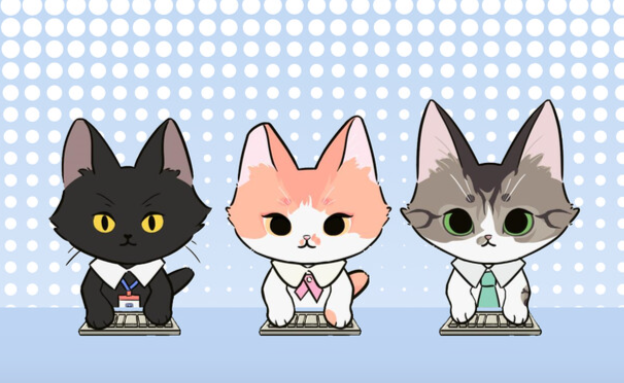 These kitties are such good workers