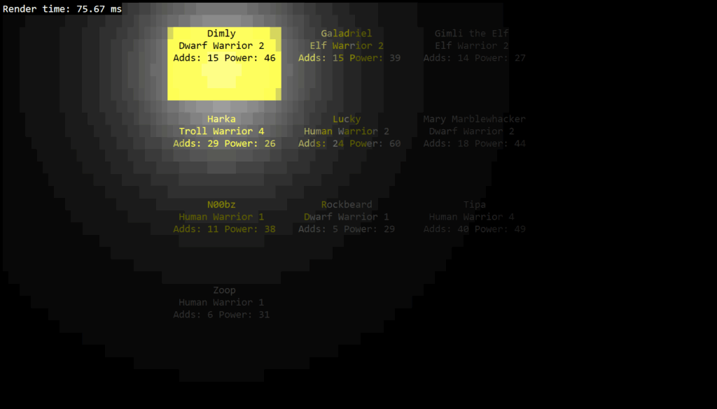 Lighting model on the char select screen. Work in Progress, natch.