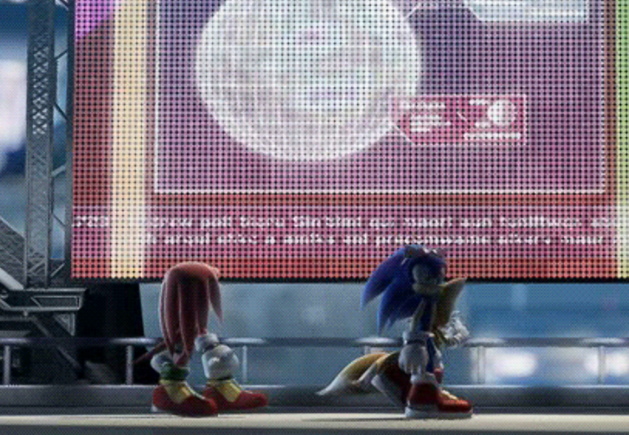 I sure hope there's no traffic on this highway we're walking down the middle of, Knuckles!