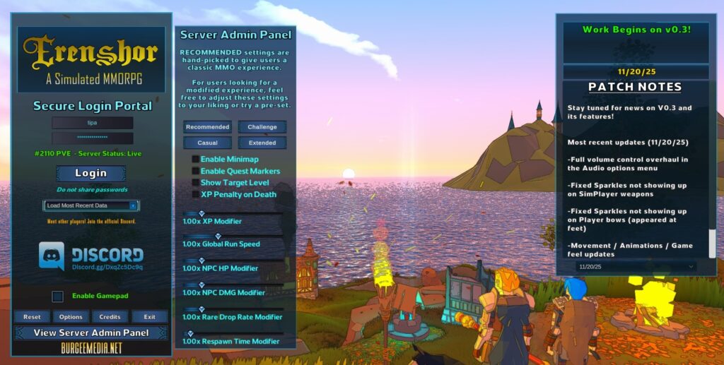 Server admin panel?