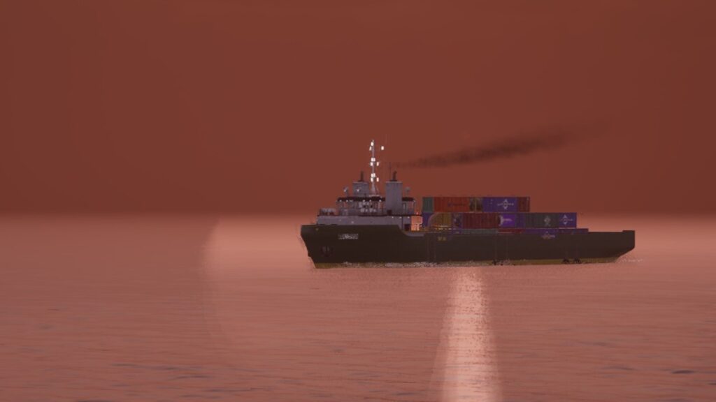 A ship at sail