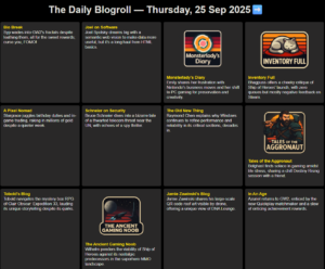 The first Daily Blogroll