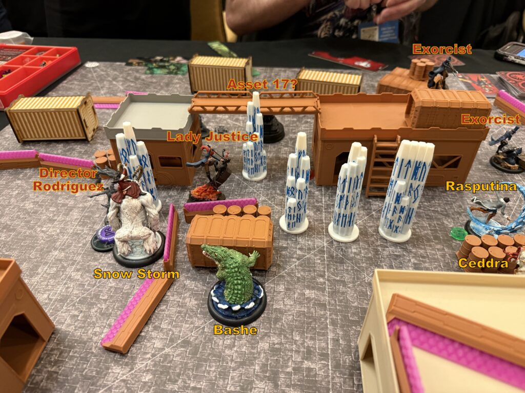 Rasputina, Abominable vs Lady Justice, Death-Touched (labels are not 100% correct)