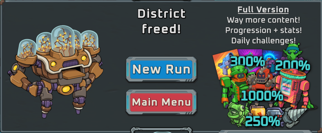 I wasn't going to write a review without winning the demo, was I?